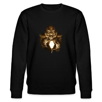 Science Friction - Stanley/Stella CHANGER Unisex Organic Sweatshirt - black - Front - Nik (191cm) & Marisol (170cm)