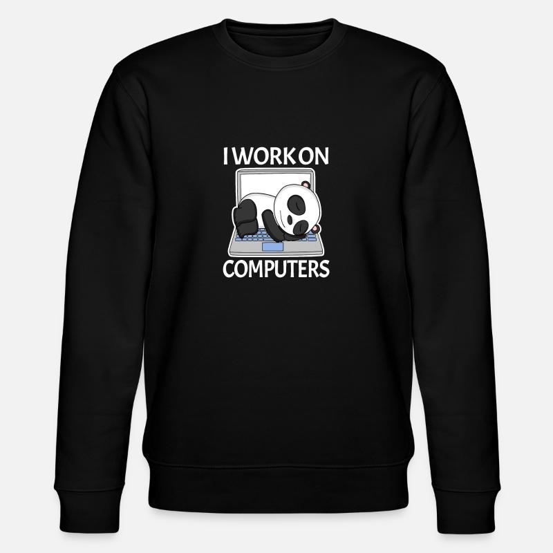 Computer Nerd Programmierer Herren Geschenk - Stanley/Stella Unisex Bio-Sweatshirt CHANGER - Schwarz