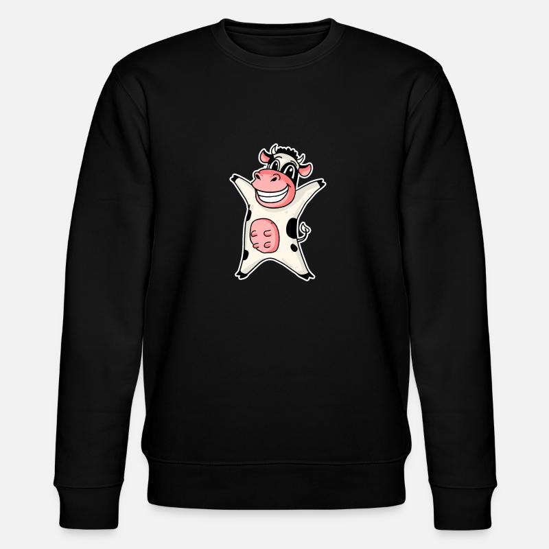 Kuh - Stanley/Stella Unisex Bio-Sweatshirt CHANGER  - Schwarz