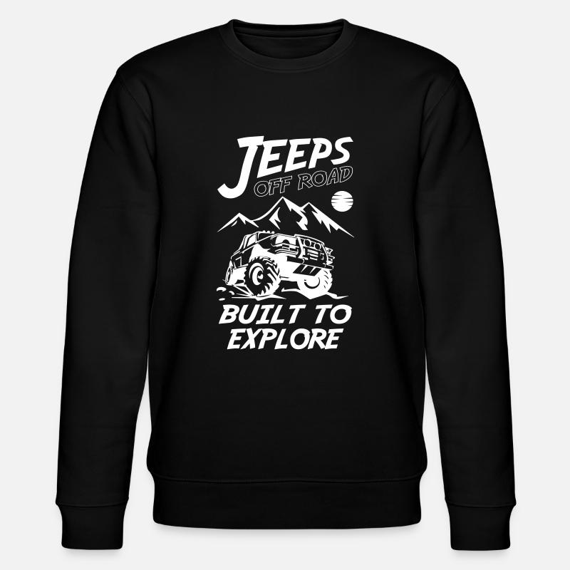 Jeeps Off Road Built to Explore - Stanley/Stella Unisex Bio-Sweatshirt CHANGER  - Schwarz