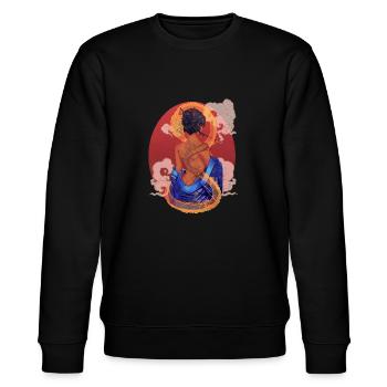Femme japonaise au tatouage dragon - Sweat bio CHANGER Stanley/Stella Unisexe - noir - Devant - Nik (191cm) & Marisol (170cm)