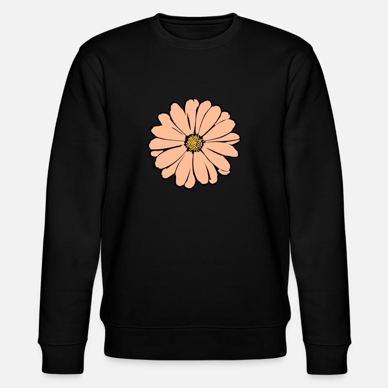 Fleur Pastel Fleurs Fleurs Pastel - Sweat bio CHANGER Stanley/Stella Unisexe - noir
