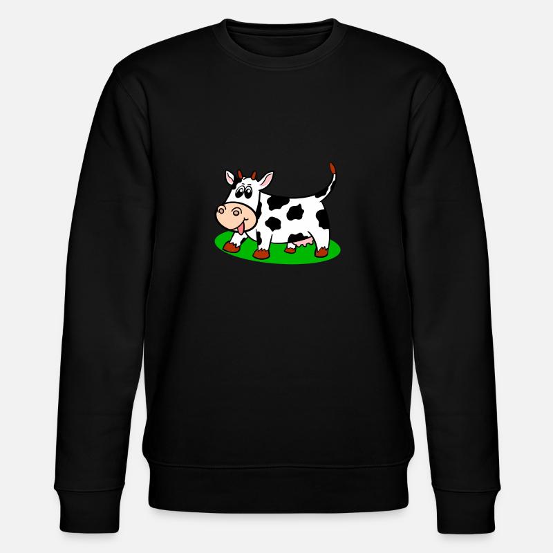 Kuh - Stanley/Stella Unisex Bio-Sweatshirt CHANGER - Schwarz