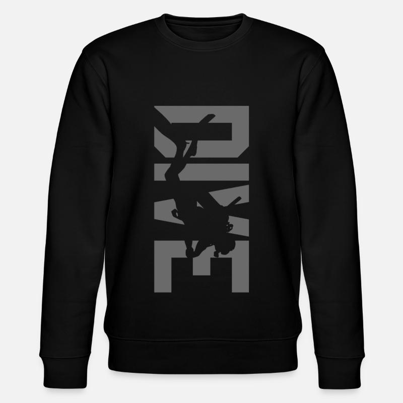 Tauchen - Stanley/Stella Unisex Bio-Sweatshirt CHANGER  - Schwarz
