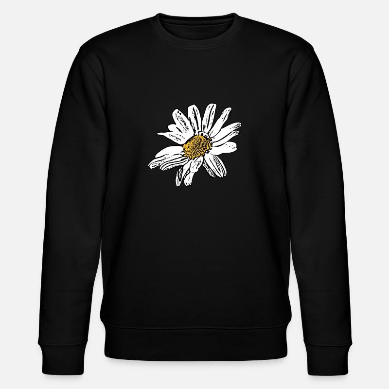 Cadeau de fleurs blanches - Sweat bio CHANGER Stanley/Stella Unisexe - noir