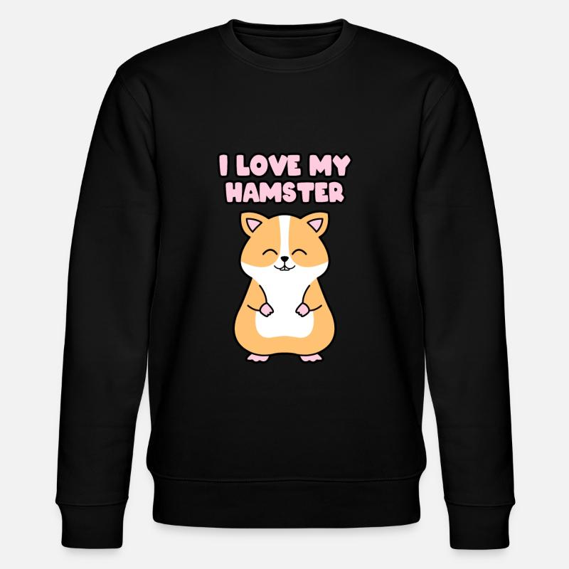 J'AIME MON HAMSTER - Sweat bio CHANGER Stanley/Stella Unisexe - noir