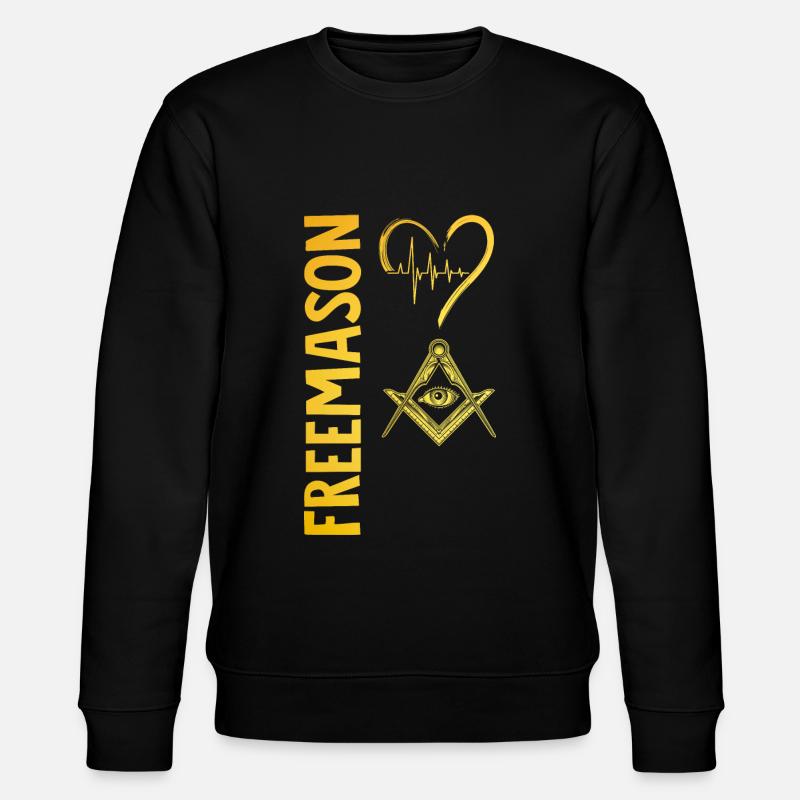 Masonic Freemasonry Fraternal - Stanley/Stella Unisex Bio-Sweatshirt CHANGER  - Schwarz