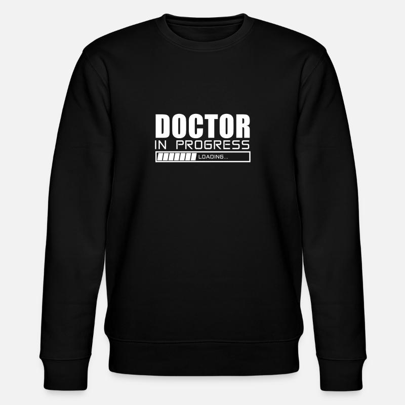 Doctor In Progress Loading Doktor Ladet T-Shirt - Stanley/Stella Unisex Bio-Sweatshirt CHANGER  - Schwarz