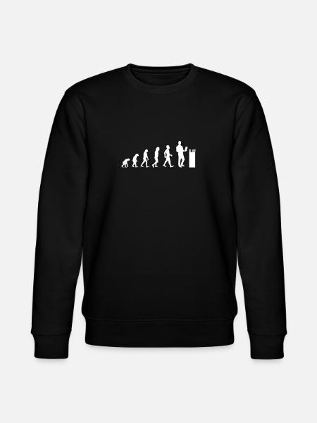 Evolution Bücherwurm Bibliothek - Stanley/Stella Unisex Bio-Sweatshirt CHANGER  - Schwarz