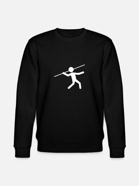 Speerwurf Speerwerfer Shirt Geschenk - Stanley/Stella Unisex Bio-Sweatshirt CHANGER  - Schwarz