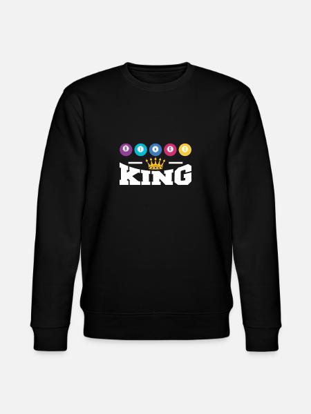 Bingo King Shirt Gift - Stanley/Stella CHANGER Unisex Organic Sweatshirt - black