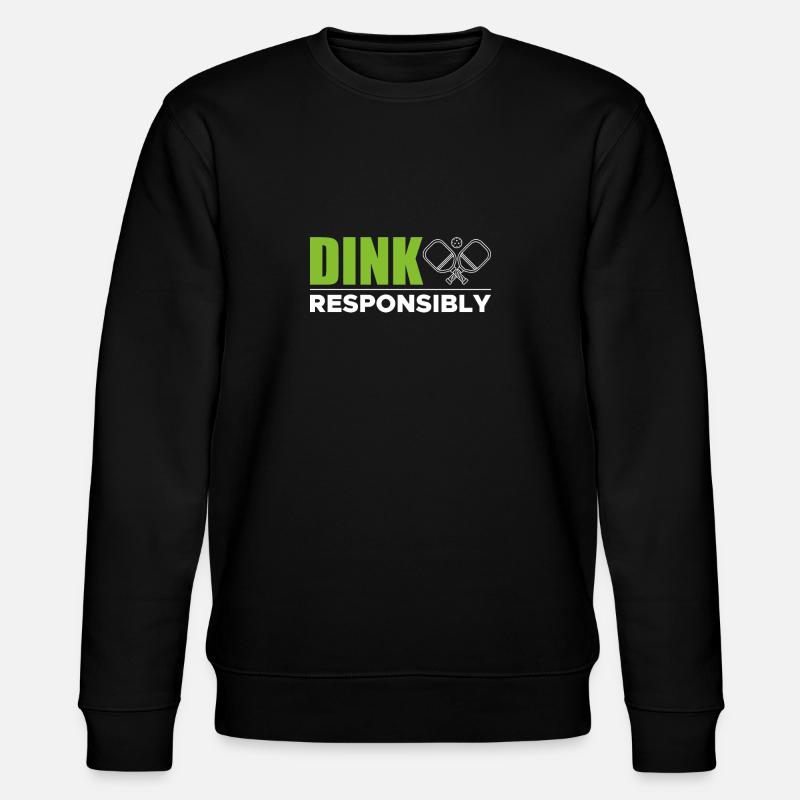 Dink Responsibly Shirt Pickleball - Stanley/Stella Unisex Bio-Sweatshirt CHANGER  - Schwarz