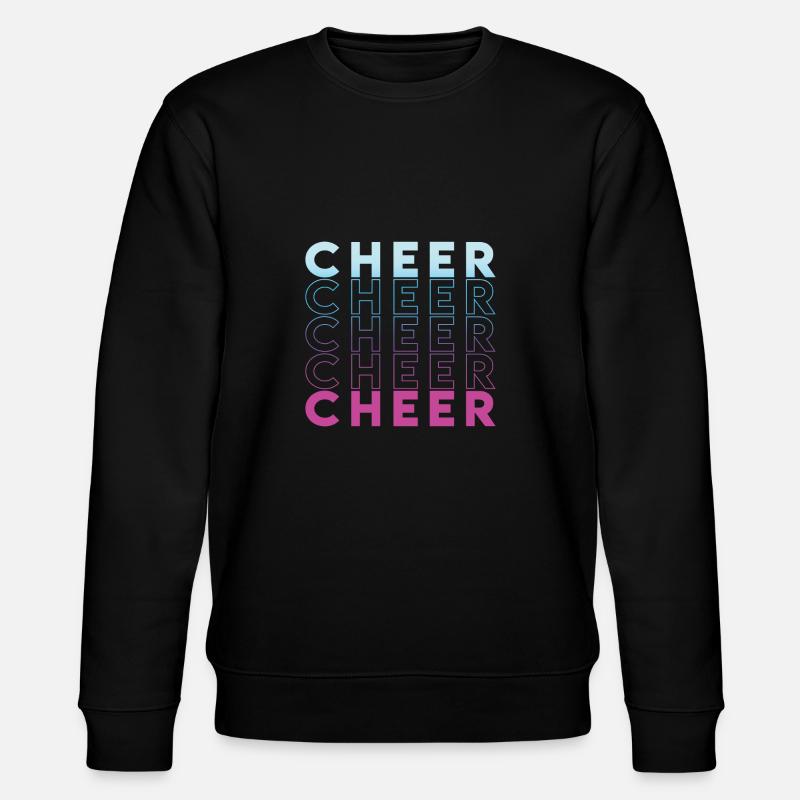 Cheer Cheerleader Shirt Geschenk - Stanley/Stella Unisex Bio-Sweatshirt CHANGER  - Schwarz