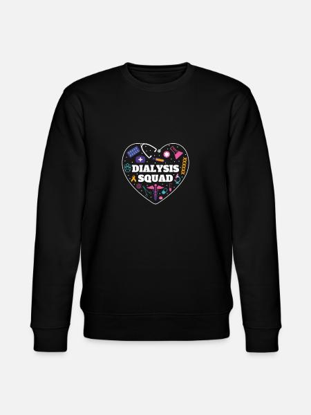 Dialysis Squad Shirt Gift - Stanley/Stella CHANGER Unisex Organic Sweatshirt - black