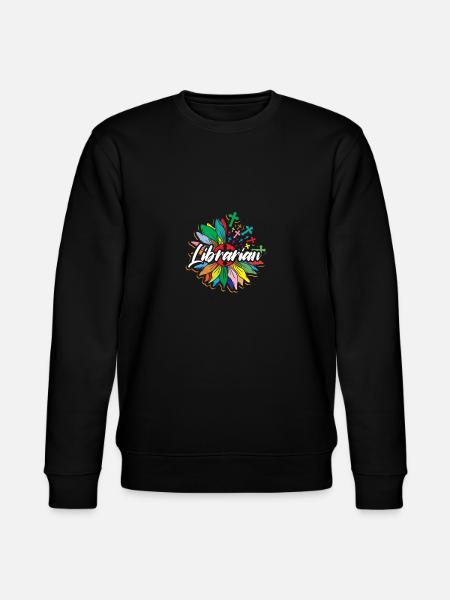 Librarian Shirt Gift Librarian - Stanley/Stella CHANGER Unisex Organic Sweatshirt - black