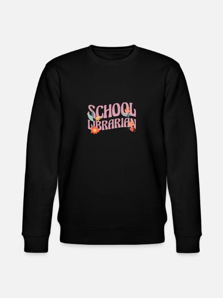 School Librarian Gift School - Stanley/Stella CHANGER Unisex Organic Sweatshirt - black