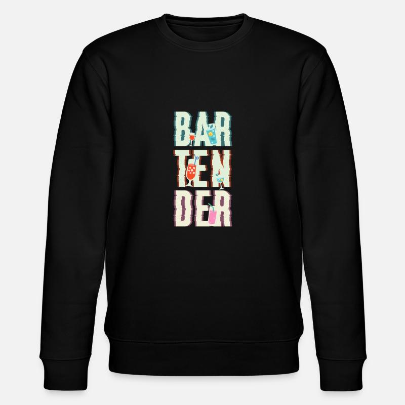 Bartender Shirt Gift - Stanley/Stella CHANGER Unisex Organic Sweatshirt - black