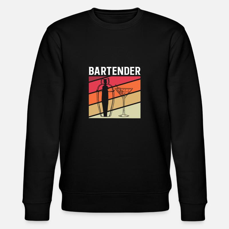 Bartender Shirt Gift - Stanley/Stella CHANGER Unisex Organic Sweatshirt - black
