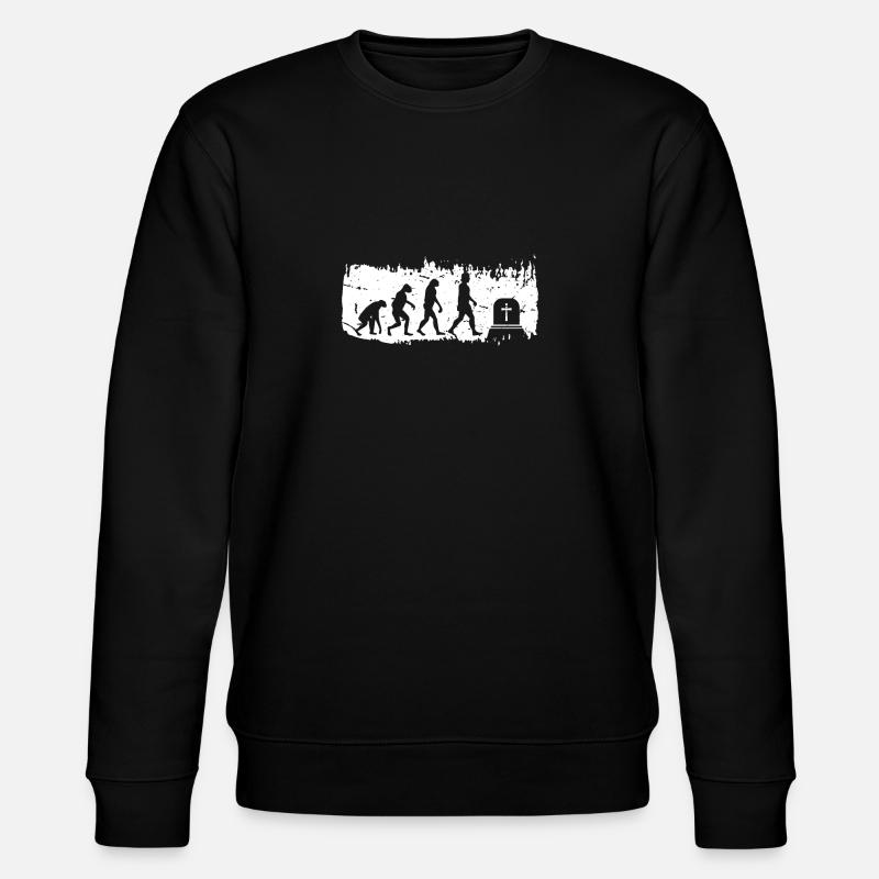 Evolution Bestatter Shirt Geschenk - Stanley/Stella Unisex Bio-Sweatshirt CHANGER  - Schwarz