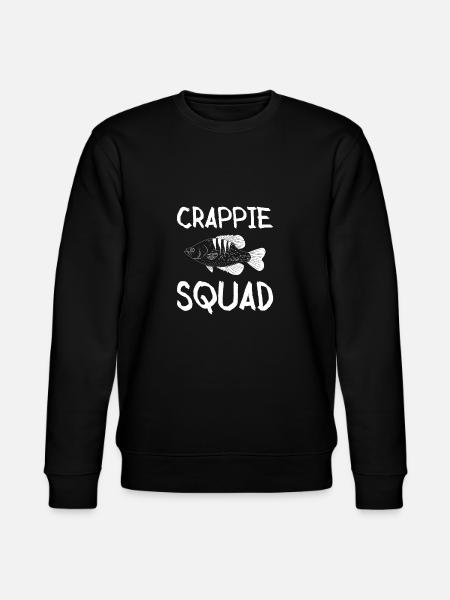 Crappie Squad Shirt Gift - Stanley/Stella CHANGER Unisex Organic Sweatshirt - black