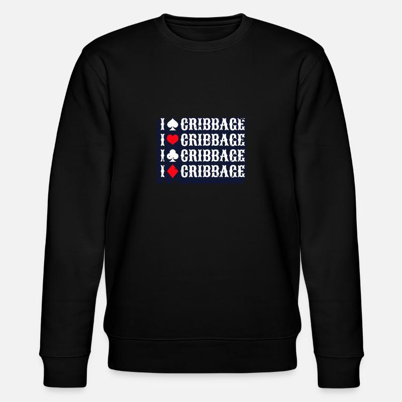 J’aime Cribbage Shirt Cadeau - Sweat bio CHANGER Stanley/Stella Unisexe - noir