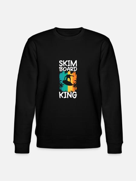 Skimboard Child Shirt Gift - Stanley/Stella CHANGER Unisex Organic Sweatshirt - black
