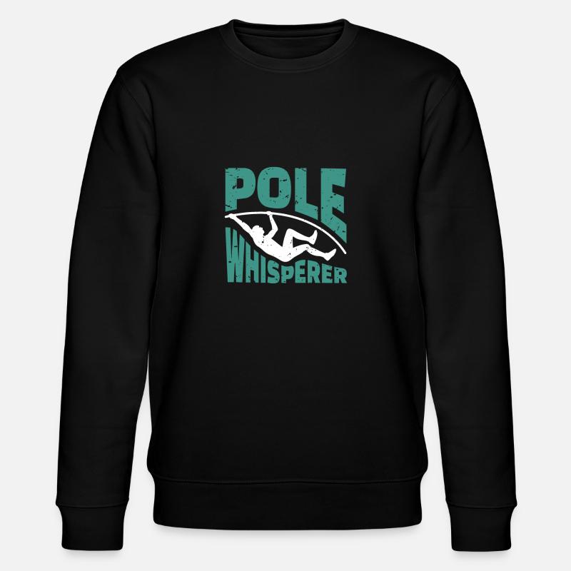 Pole Whisperer Shirt Geschenk - Stanley/Stella Unisex Bio-Sweatshirt CHANGER  - Schwarz