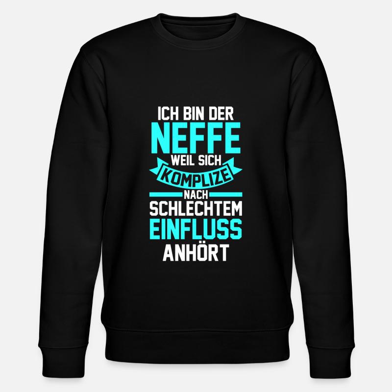 Neffe - Stanley/Stella Unisex Bio-Sweatshirt CHANGER  - Schwarz