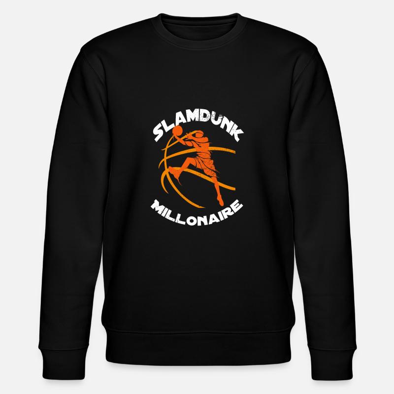 Slamdunk Millonaire - Stanley/Stella Unisex Bio-Sweatshirt CHANGER  - Schwarz