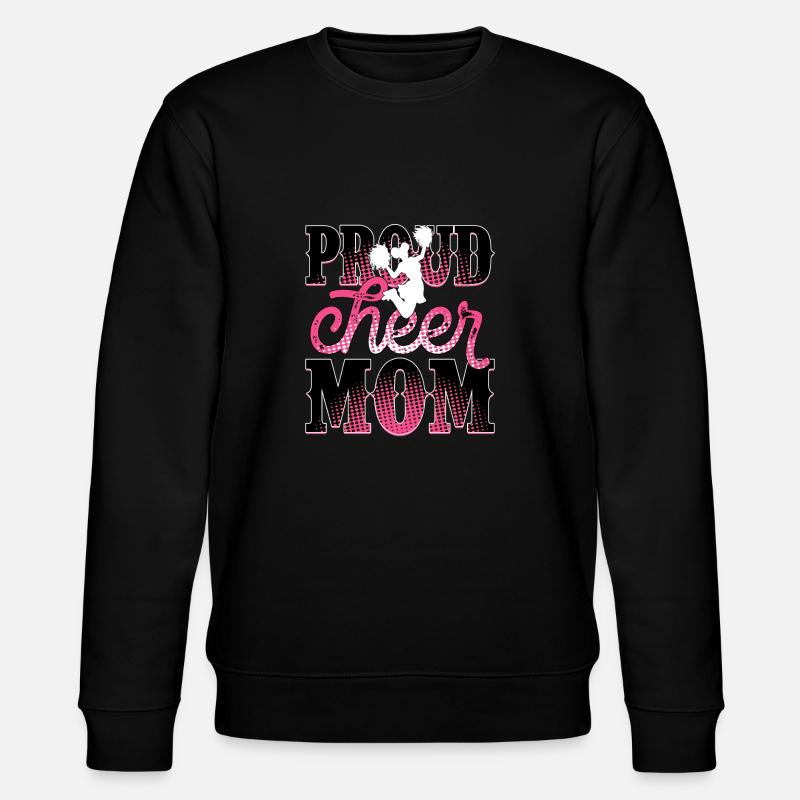 Stolze Cheer Mom - Stanley/Stella Unisex Bio-Sweatshirt CHANGER  - Schwarz