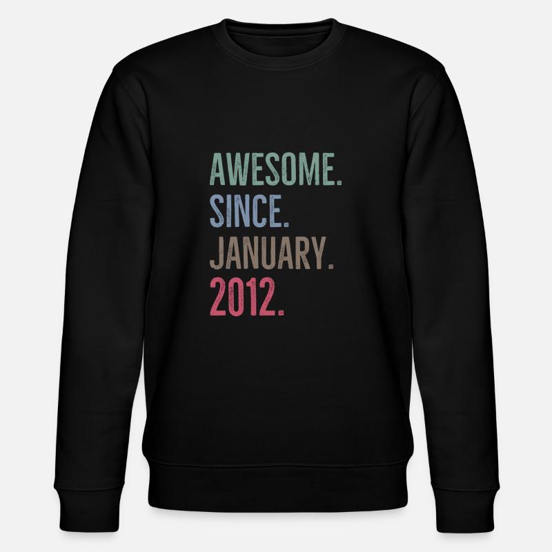 Génial depuis janvier 2012 - Sweat bio CHANGER Stanley/Stella Unisexe - noir