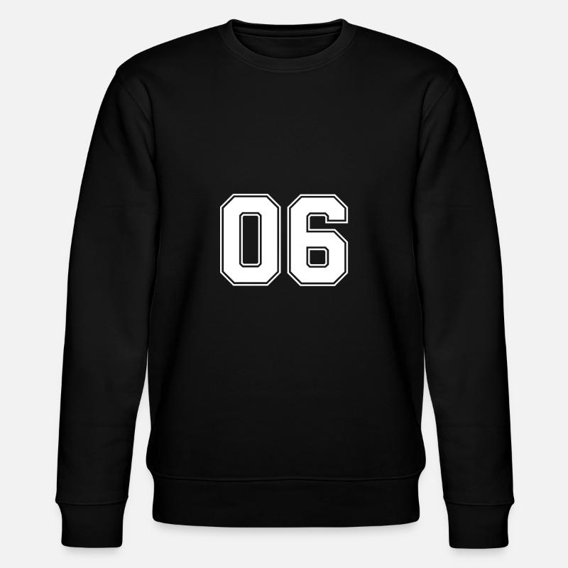 06 Nummer - Stanley/Stella Unisex Bio-Sweatshirt CHANGER  - Schwarz