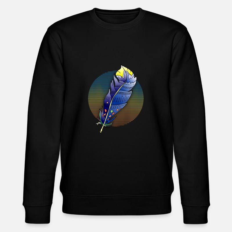 Feder - Stanley/Stella Unisex Bio-Sweatshirt CHANGER  - Schwarz