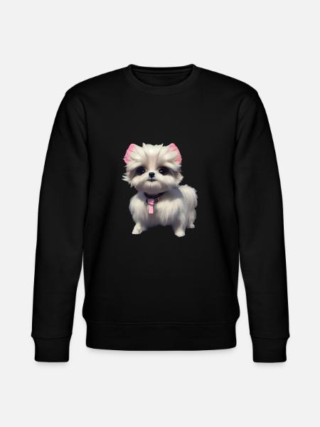 Malteser Hund - Malteser - Stanley/Stella Unisex Bio-Sweatshirt CHANGER - Schwarz