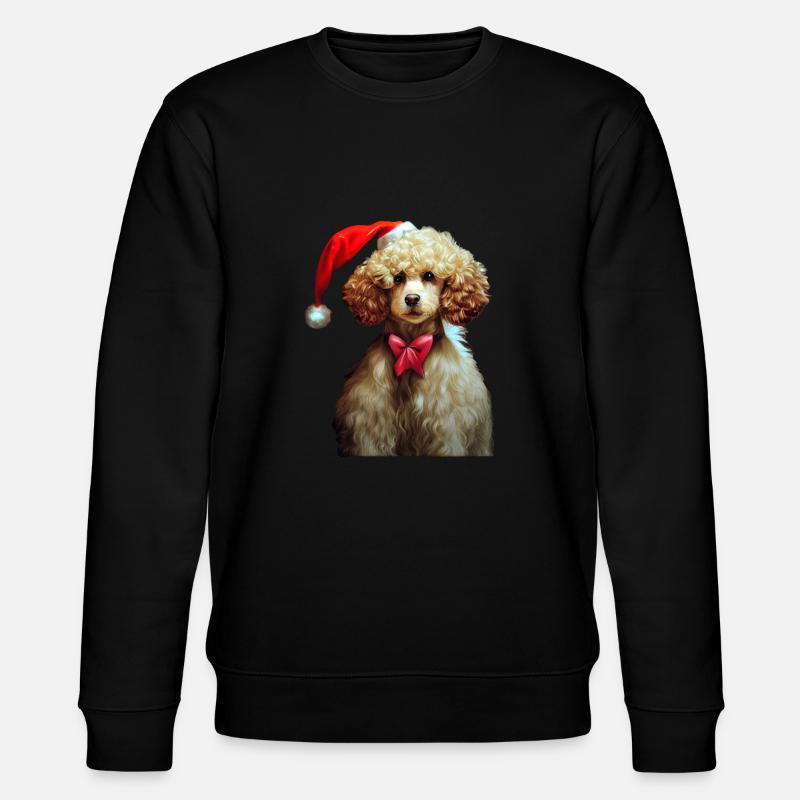 Caniche Noël - Sweat bio CHANGER Stanley/Stella Unisexe - noir