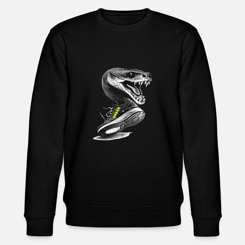 snake - Stanley/Stella Unisex Bio-Sweatshirt CHANGER  - Schwarz