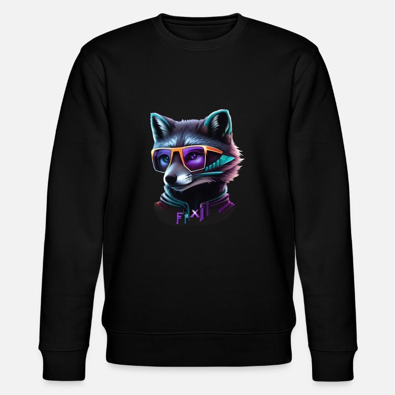 Wolf - Stanley/Stella Unisex Bio-Sweatshirt CHANGER  - Schwarz