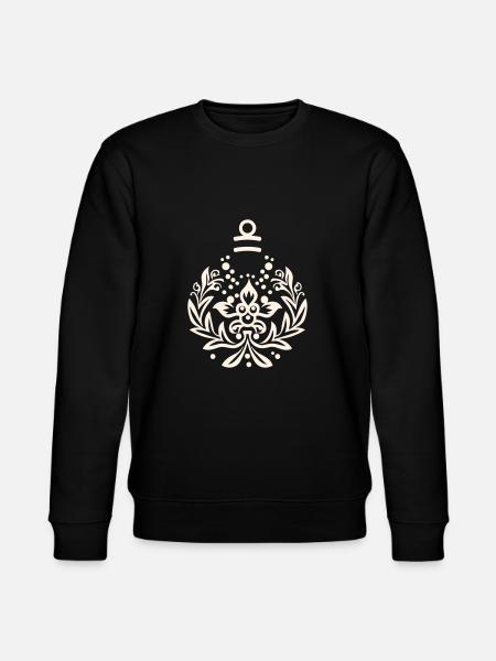 Weihnachtskugel Ornament - Stanley/Stella Unisex Bio-Sweatshirt CHANGER - Schwarz