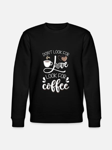 Espresso Latte Macchiato - Stanley/Stella CHANGER Unisex Organic Sweatshirt - black