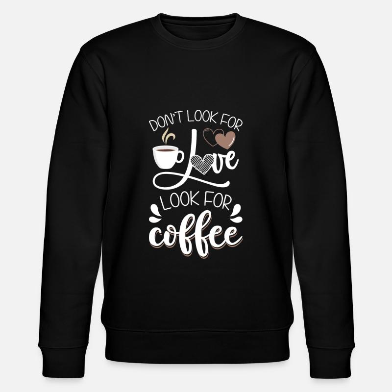 Espresso Latte Macchiato - Sweat bio CHANGER Stanley/Stella Unisexe - noir