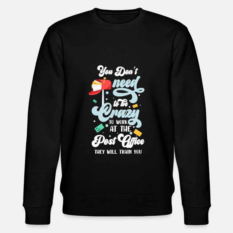 Postman letters Parcel carrier - Stanley/Stella CHANGER Unisex Organic Sweatshirt - black