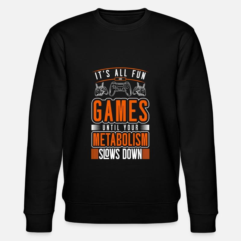 Gamer PC Computerspiel Games - Stanley/Stella Unisex Bio-Sweatshirt CHANGER  - Schwarz