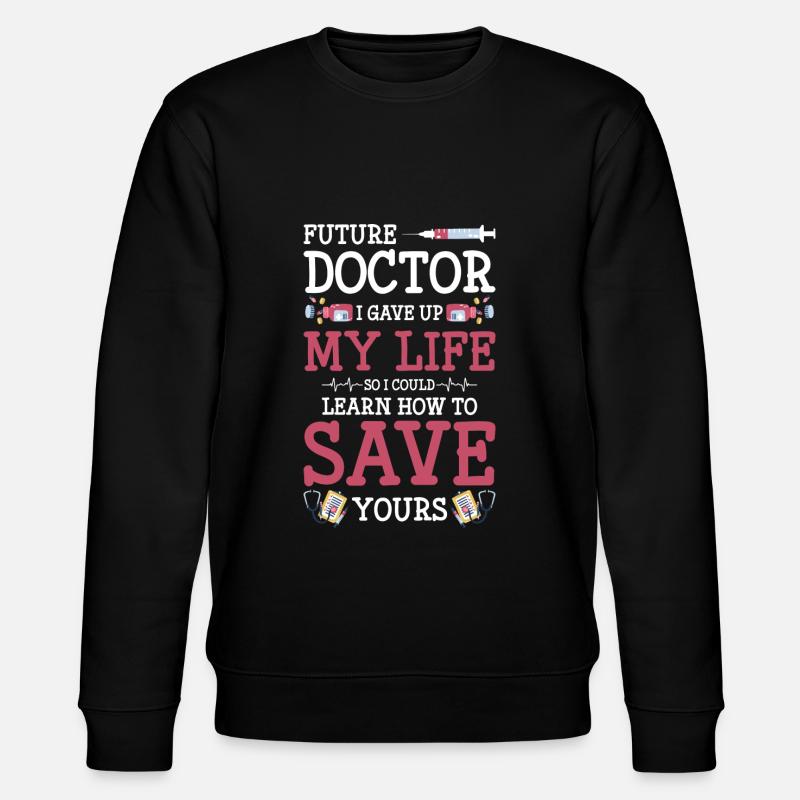 Doktor Liebe Herz - Stanley/Stella Unisex Bio-Sweatshirt CHANGER - Schwarz