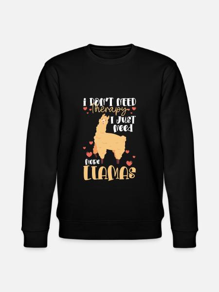 Llama Farm Animal Soft - Stanley/Stella CHANGER Unisex Organic Sweatshirt - black