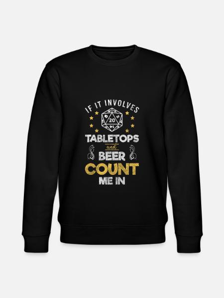 Game Nerd Dice Teammate - Stanley/Stella CHANGER Unisex Organic Sweatshirt - black
