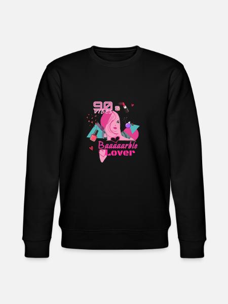 Retro, 90's,90s, Lover, Baaarbie - Stanley/Stella CHANGER Unisex Organic Sweatshirt - black