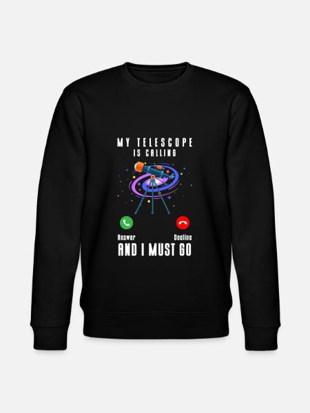 Universe Rocket Astronomer Astronaut - Stanley/Stella CHANGER Unisex Organic Sweatshirt - black