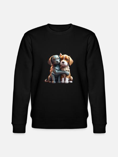 Dog Love - Stanley/Stella CHANGER Unisex Organic Sweatshirt - black