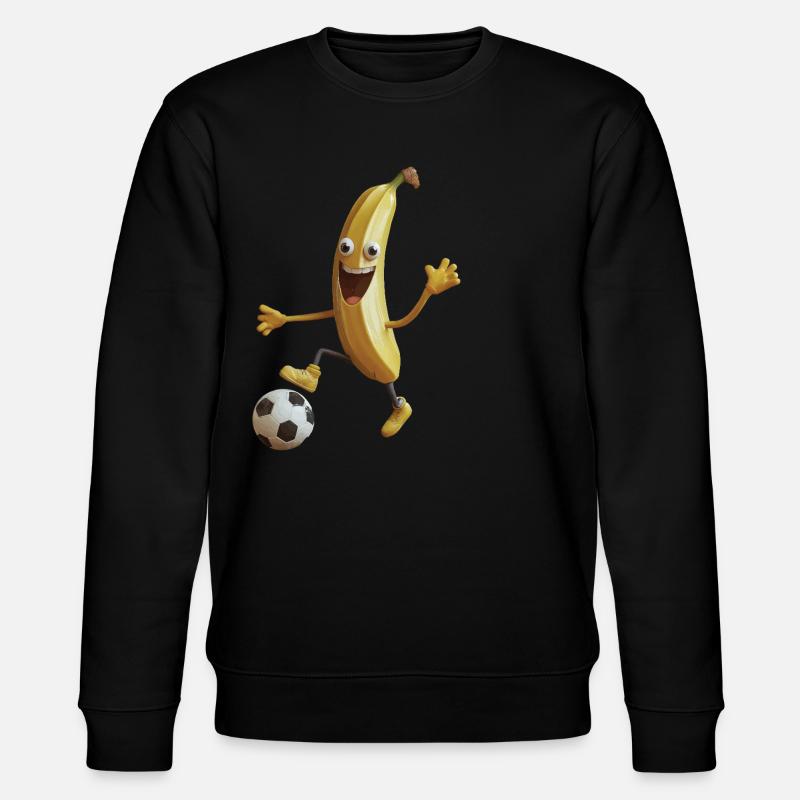 Banane - Stanley/Stella Unisex Bio-Sweatshirt CHANGER  - Schwarz