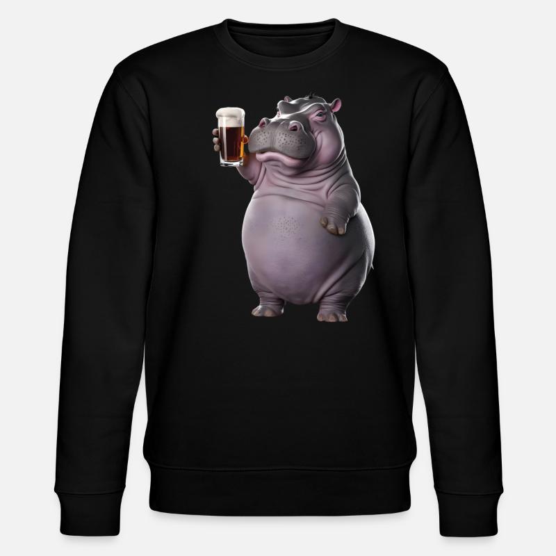 Nilpferd Bier - Stanley/Stella Unisex Bio-Sweatshirt CHANGER  - Schwarz